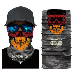 Camouflage Skull National Flag Seamless Scarf