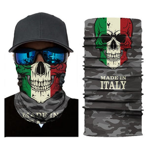 Camouflage Skull National Flag Seamless Scarf