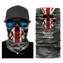 Load image into Gallery viewer, Camouflage Skull National Flag Seamless Scarf
