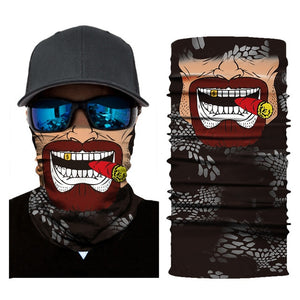 Various Faces Seamless Scarf